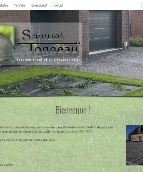 Samuel Tonneau: Création site web
