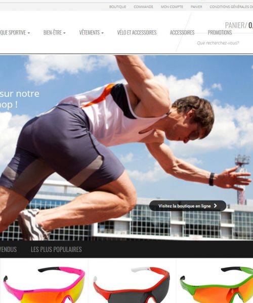 Energy Tri Sport : création du webshop