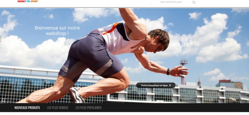 Energy Tri Sport : création du webshop